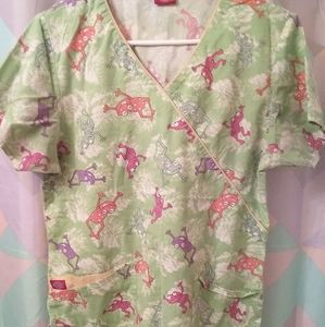 Xsm dickies scrub top